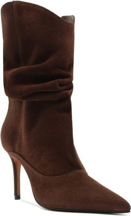 Schutz Maryana Slouch Pointed Toe Boot in Root Brown at Nordstrom, Size 7.5