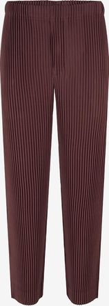 Homme Plissé Issey Miyake Gerade Hose aus geprägtem Jersey Color Pleats
