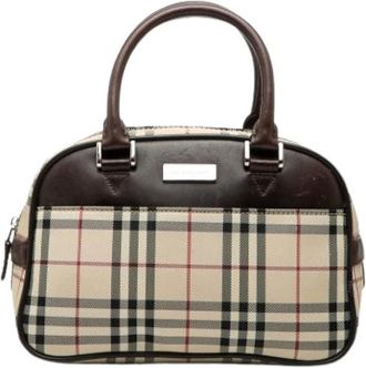 Burberry Pre-owned Handbags, female, Beige, Size: ONE SIZE Pre-owned Vintage Handbag