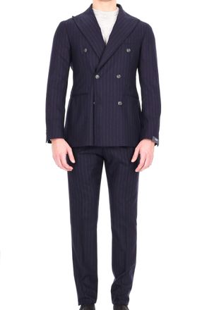 Barba Double-Breasted Pinstripe Wool Comfort Suit