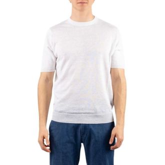 FILIPPO DE LAURENTIIS Round-neck Knitwear, male, White, Size: XL Crew-Neck T-Shirt