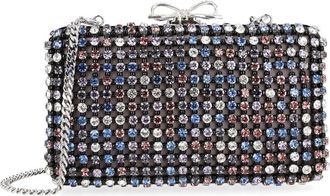 Self Portrait Crystal Chainmail Clutch - Multicolor