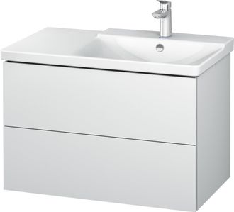 Duravit Duravit L-cube Mueble De Pared De 820mm De Ancho, Profundidad 481, 2 Cajones, Cabe p3 Comfort Art&iacute;culo 233485, Derecho De Cuenca, Color: Blanco Mate D