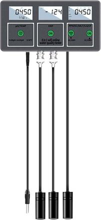 OEM Medidor De Calidad Del Agua Con Aplicaci&oacute;n De Temperatura, 8 En 1: Ph / Orp / Ec / Tds / Sal / Sg / / Temperatura, Conexi&oacute;n Wifi, Control Mediante Apl