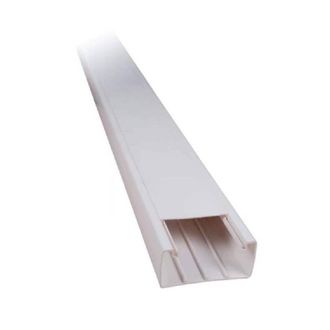 Trade Shop Trade Shop - Set 2 Canalina Passacavi In Plastica 2 Metri 12 X 12 Mm Autoadesiva Ct2 5621212a