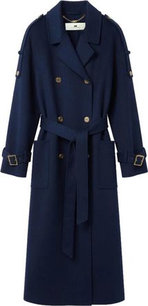 Elisabetta Franchi Mujer, Abrigos, Azul, Talla: S