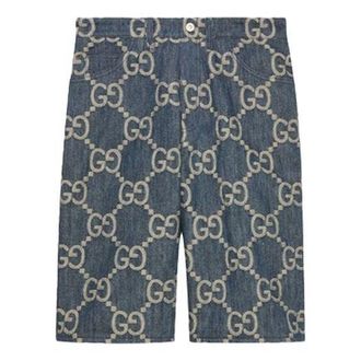 Gucci Jumbo GG denim Short Blue Ivory 674371-XDBTY-4492