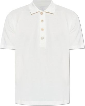 Eleventy Cotton Polo Shirt - Heren - Polos - Wit - M - Katoen - Tops