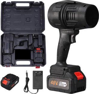 OEM Ventilador El&eacute;ctrico Inal&aacute;mbrico Con Aspas, Unidad De Aire Comprimido De Alta Potencia Ventilador Port&aacute;til De Velocidad Variable Con Bater&iacute;a Y Cargado