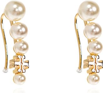 Tory Burch Accessoires, Dames, Geel, ONE Size, Pearl Ear Crawler