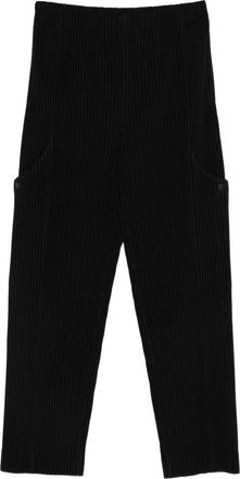 Homme Pliss&eacute; Issey Miyake Straight plooibroek - Zwart