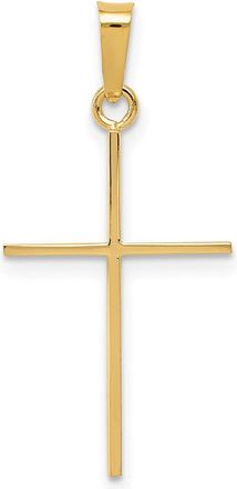 Diamond2Deal 14k Yellow Gold Cross Pendant