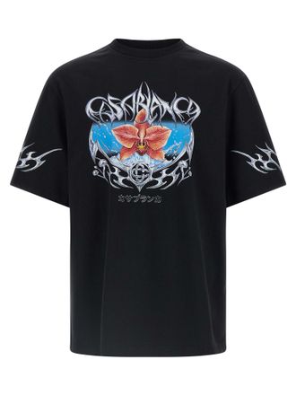 Casablanca Black Organic Cotton Mens T-Shirt