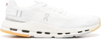 On Running Witte Mesh Veterschoenen - Heren - Sneakers - Wit - 42 1/2 EU - Leer - Schoenen
