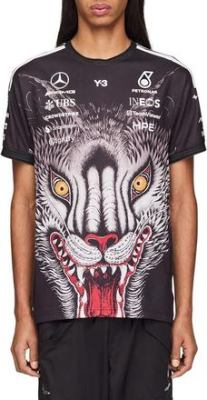 Yohji Yamamoto F1 Team Graphic T-Shirt in Black at Nordstrom, Size X-Large