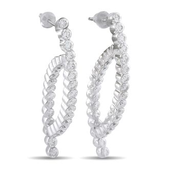 Luxury Bazaar 18K White Gold 4.80ct Diamond Earrings MF22-080726