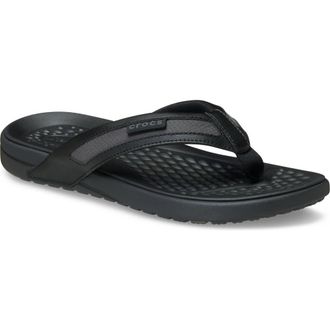 Crocs Yukon Sport Flip Flop in Black/Slate Grey at Nordstrom Rack, Size 10