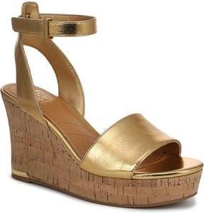 Franco Sarto Celeste Wedge Sandal in Gold at Nordstrom Rack, Size 7.5
