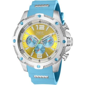 Invicta I-Force Chronograph GMT Quartz Gold Dial Mens Watch 43005