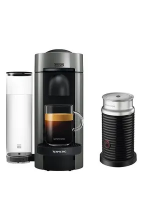 Nespresso VertuoPlus Coffee Machine & Aeroccino Frother Set in Gray at Nordstrom