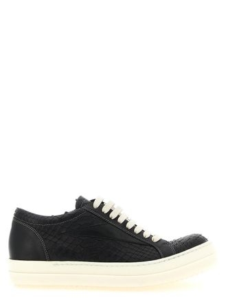 Rick Owens Black Lace-up Sneakers