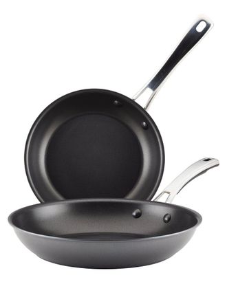 Rachael Ray Cook + Create Hard Anodized Nonstick Frying Pan Set, 2Pc