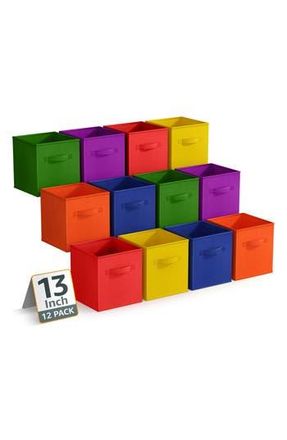 Sorbus 12-Pack Collapsible Storage Cube in Deep Rainblow at Nordstrom Rack