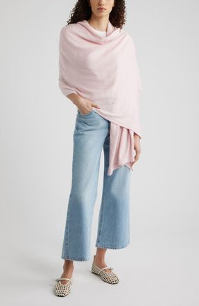 Nordstrom Transitional Knit Travel Wrap in Light Pink at Nordstrom