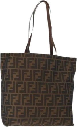 Fendi Pre-owned Tote Bags, female, Brown, Size: ONE SIZE Pre-owned Vintage Tote Bag
