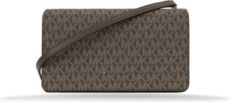 Michael Kors Signature Logo Schoudertas - Dames - Schoudertassen - Groen - ONE Size - Leer - Tassen