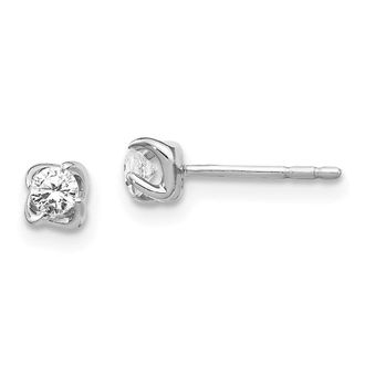 Diamond2Deal 14k Gold 1/5 Ct Lab Grown Diamond Stud Earrings