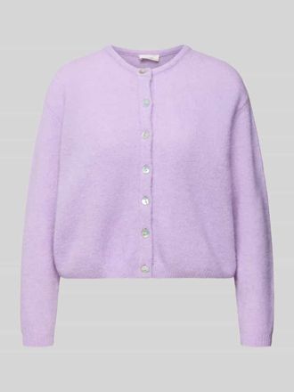 American Vintage American Vintage Strickjacke mit Knopfleiste Modell VITOW in Flieder Melange, Gr&ouml;&szlig;e L