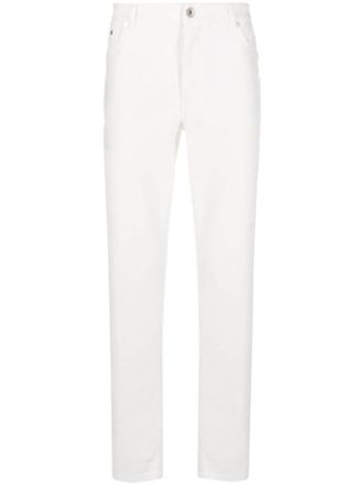 Brunello Cucinelli White Mid Rise Jeans