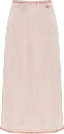 Diesel Midi Skirt In Silk And Nylon Blend