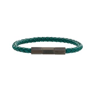 Aston Martin AML Thrill Armband - Heren - Armbanden - Groen - ONE Size - Leer - Accessoires
