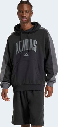 adidas Kapuzensweatshirt ADIDAS SPORTSWEAR COLLEGIATE FLEECE HOODIE, Herren, Gr. XXL, schwarz, grau six, Obermaterial: 70% Baumwolle, 30% Polyester, angesetz