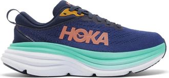 Hoka One One Bondi 8 - Dames - Hardloopschoenen - Blauw - 38 EU - Polyester - Fitness