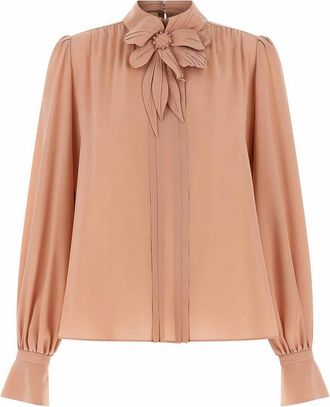 Valentino Garavani Pink Crpe Top