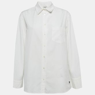 Max Mara White Cotton Long Sleeve Shirt