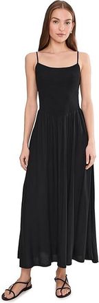L*Space Misha Midi Womens Dress Black : XL, Rayon