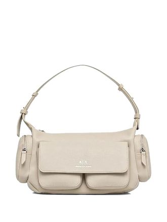 A|X Armani Exchange utility shoulder bag - women - Polyester/Polyurethane - OS - Neutrals