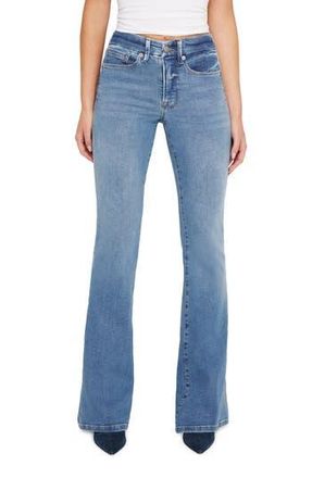 Good American Good Legs Flare Jeans in Indigo456 at Nordstrom Rack, Size 8