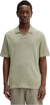 Les Deux Polo Shirt - Heren - Polos - Groen - L - Linnen - Tops