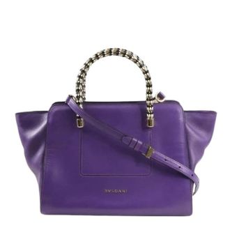Bulgari Pre-owned Handbags, female, Purple, Size: ONE SIZE Pre-owned Serpenti 2Way Handbag