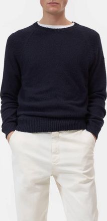 Closed Overlock Raglan Jumper Sweater In Dark Night