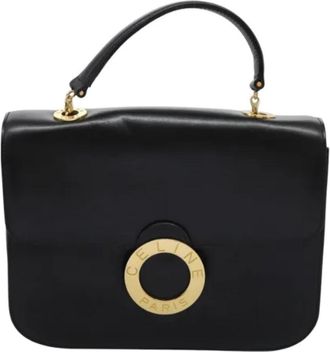 Celine Tweedehands leren handtassen - Dames - Vintage Handtas - Zwart - ONE Size - Leer - Vintage