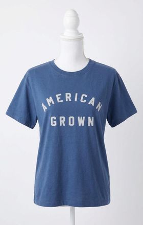 Z Supply American Boyfriend Tee In True Navy
