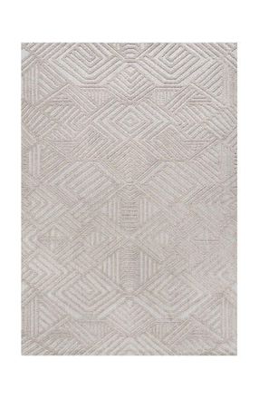 Jonathan Y Designs Jordan High-Low Pile Art Deco Geometric Indoor/Outdoor Area Rug in Beige at Nordstrom, Size 3Ft 0In X 5Ft 0In