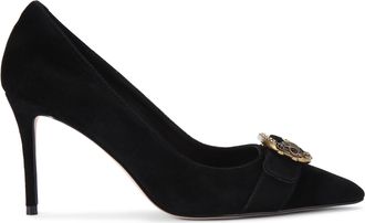 Kurt Geiger Womens Suede Kgl Mayfair Court Sm Egl Heels - Black - Size UK 3