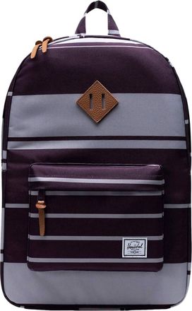 Herschel Womens Heritage Prep Backpack In Stripe Blackberry Wine
